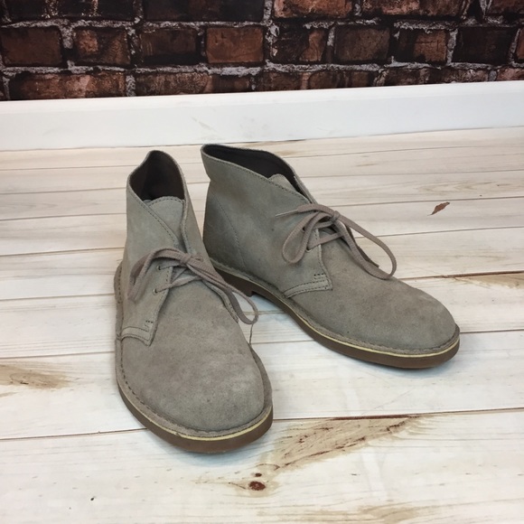 clarks bushacre sand suede